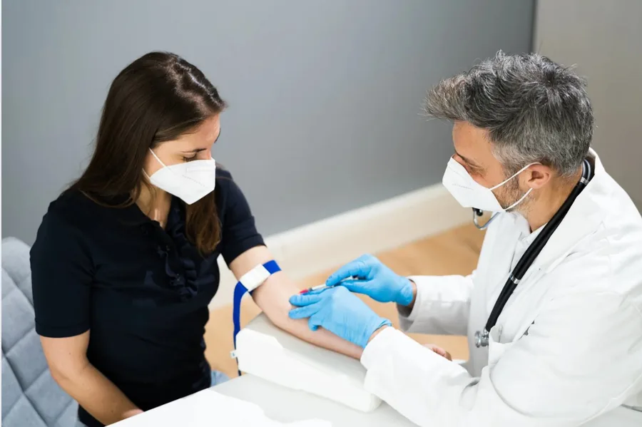 Blood draw to measure more than 50 biomarkers